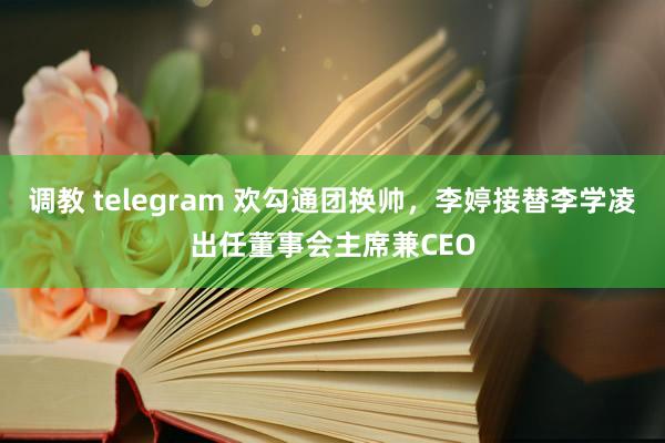 调教 telegram 欢勾通团换帅，李婷接替李学凌出任董事会主席兼CEO