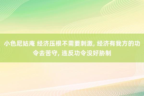 小色尼姑庵 经济压根不需要刺激， 经济有我方的功令去苦守， 违反功令没好胁制