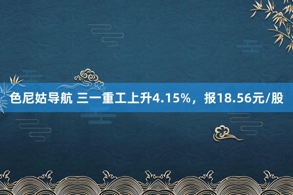 色尼姑导航 三一重工上升4.15%，报18.56元/股