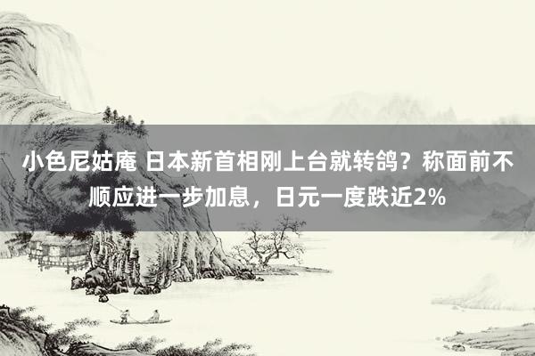 小色尼姑庵 日本新首相刚上台就转鸽？称面前不顺应进一步加息，日元一度跌近2%