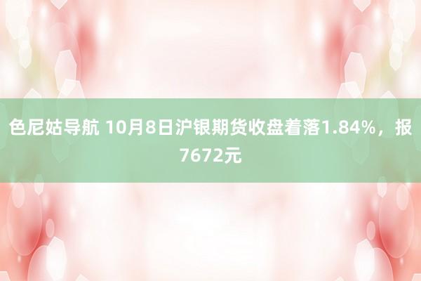 色尼姑导航 10月8日沪银期货收盘着落1.84%，报7672元