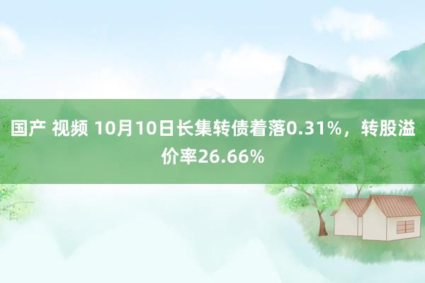 国产 视频 10月10日长集转债着落0.31%，转股溢价率26.66%