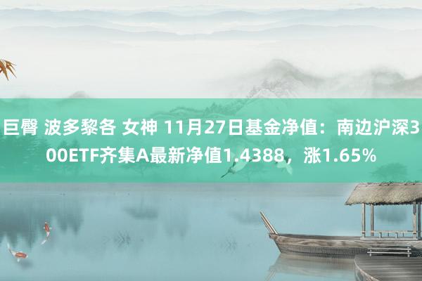 巨臀 波多黎各 女神 11月27日基金净值：南边沪深300ETF齐集A最新净值1.4388，涨1.6