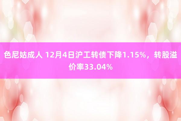 色尼姑成人 12月4日沪工转债下降1.15%，转股溢价率33.04%