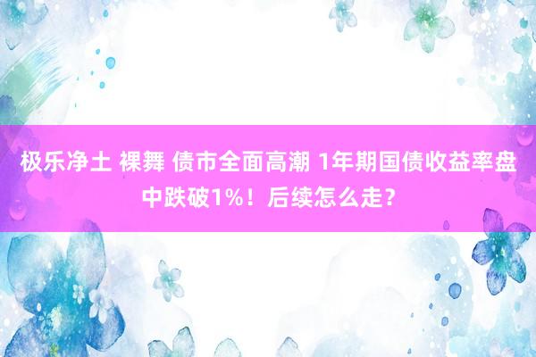 极乐净土 裸舞 债市全面高潮 1年期国债收益率盘中跌破1%！后续怎么走？