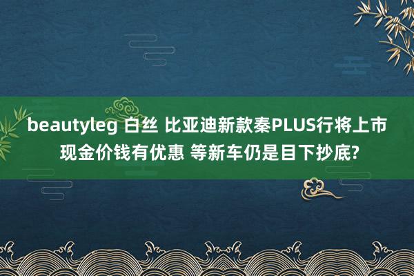 beautyleg 白丝 比亚迪新款秦PLUS行将上市 现金价钱有优惠 等新车仍是目下抄底?