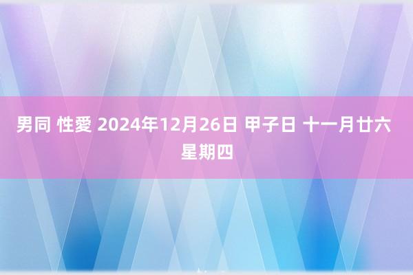 男同 性愛 2024年12月26日 甲子日 十一月廿六 星期四