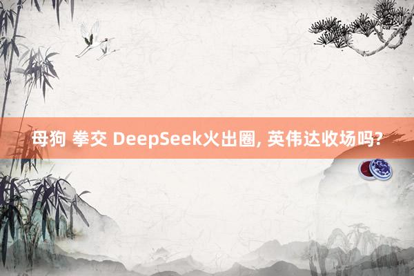 母狗 拳交 DeepSeek火出圈， 英伟达收场吗?