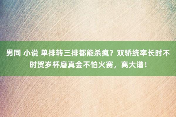 男同 小说 单排转三排都能杀疯？双骄统率长时不时贺岁杯磨真金不怕火赛，离大谱！